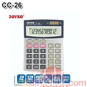 

Kalkulator 12 Digits Joyko CC-26 Check & Correct