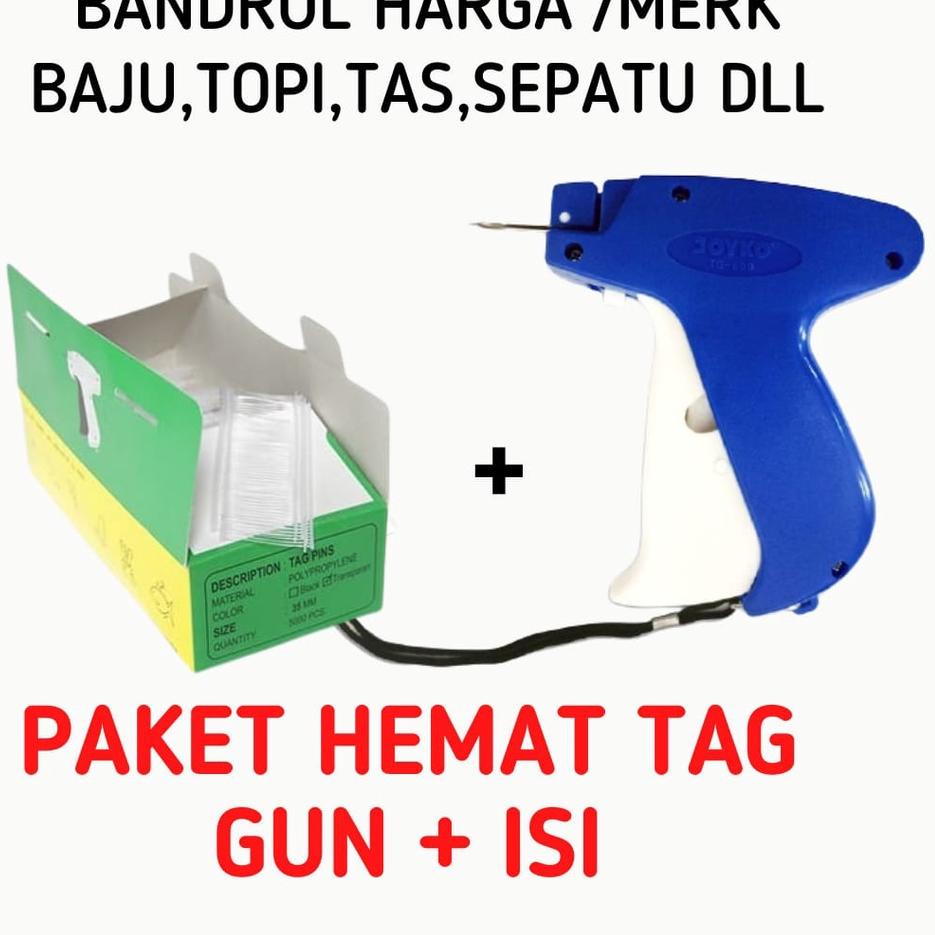 

Kekinian - PAKET HEMAT BANDROL HARGA TAG GUN + TAG PIN 35 MM ISI 500PCS MESIN TEMBAK HARGA ,,