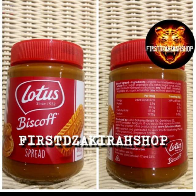 

Lotus biscoff original spread // selai lotus 400gr
