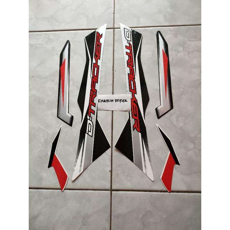 striping stiker D-Tracker d tracker merah