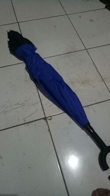 Payung Terbalik Reverse Umbrella With C Handle