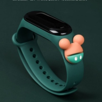 ✅COD Jam Tangan Elektronik Motif Kartun Anak Laki-laki Perempuan LED Karakter Minimalis Gelang-Var 1 Mickey Hijau