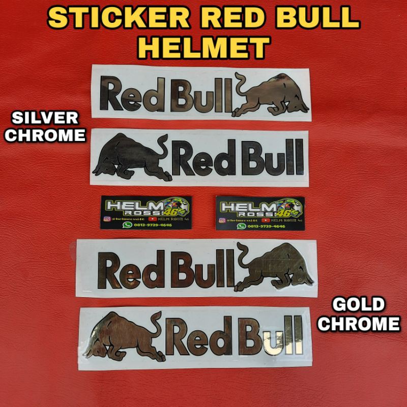 Sticker RED BULL Sticker HELM KYT TT COURSE RAW MISSION WINNOW KYT TTC