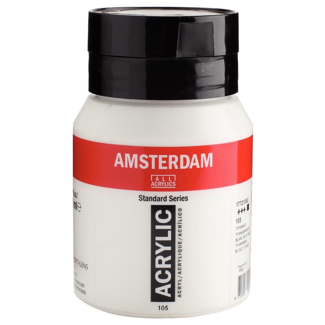 

Amsterdam Acrylic 500ml Standard Series - White Series ---READY---