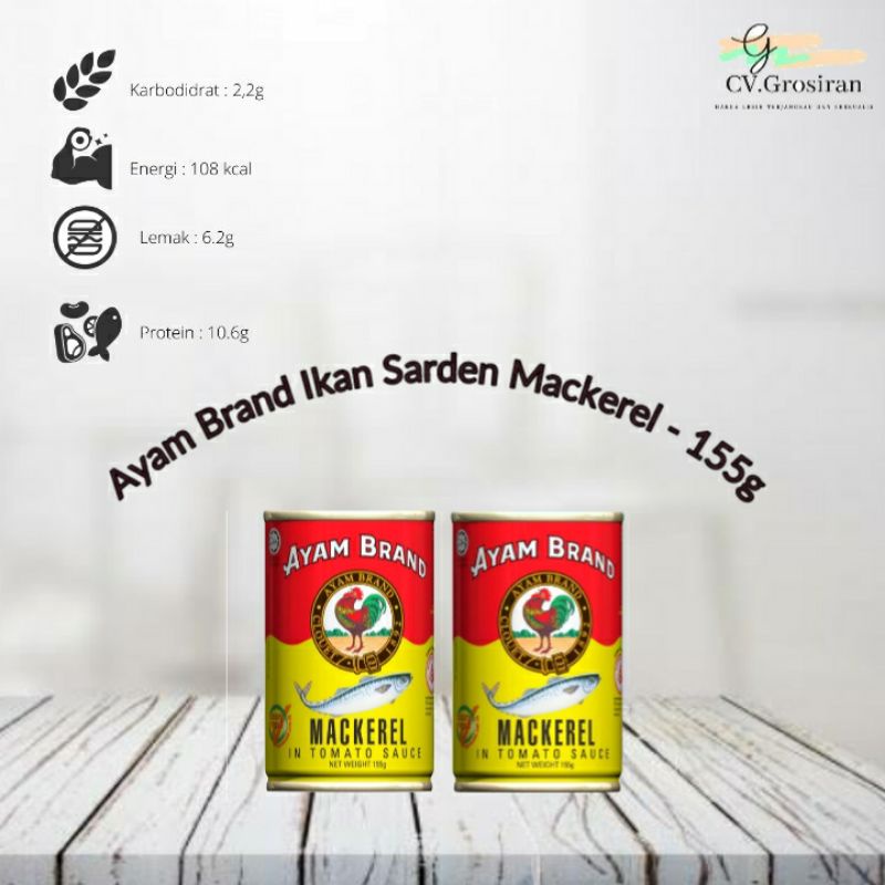 

Ikan Sarden Mackerel Saus Tomat - 155g