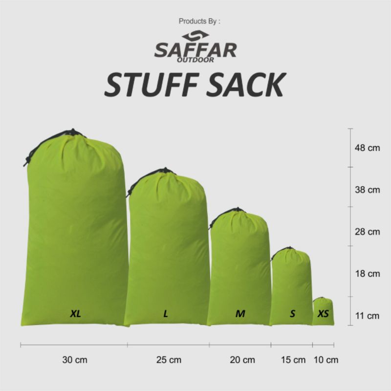 tas serut stuffsack saffar outdoor tas jaket kantung serut stuff sack