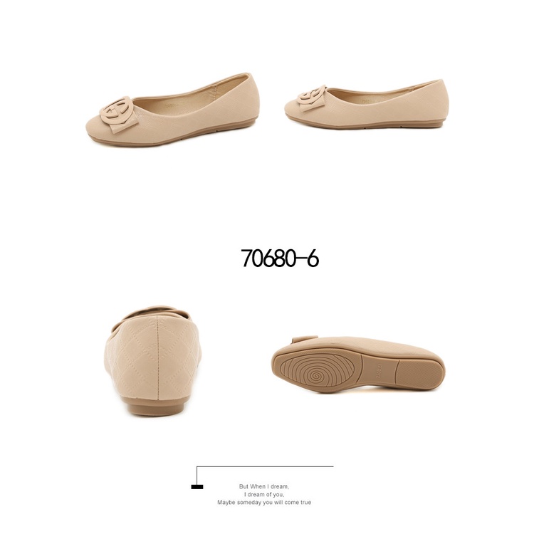 Gucci Leather Double G Logo Flat Shoes #70680-6