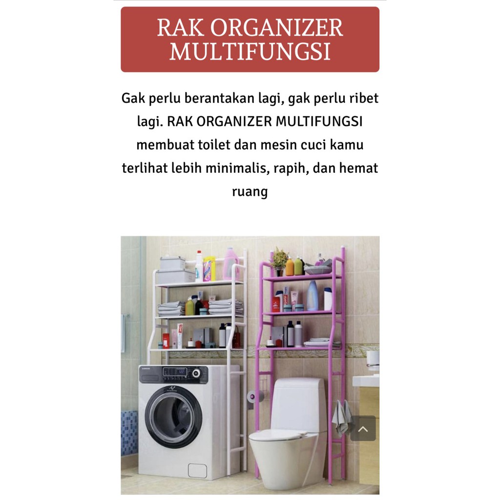 Rack Over Toilet Rak wc kamar mandi ruang dapur kitchen multifungsi