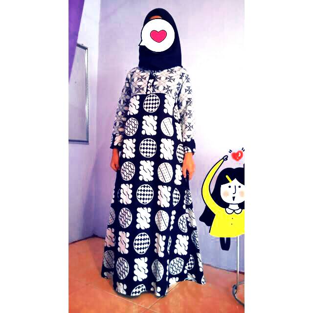 COD (Bayar Ditempat) Gamis Batik Cap Zalfa