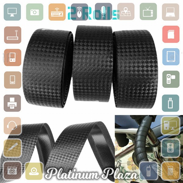 Hand Grip Bar Tape Sepeda 2Roll - 70616 - Black`FE8B4M-