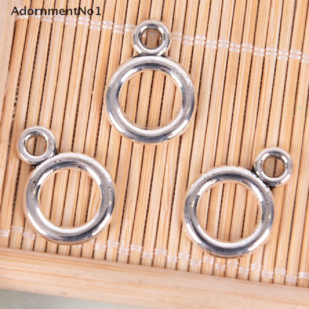 (AdornmentNo1) 20pcs / Set Kait Toggle Silver Retro Untuk Membuat Perhiasan DIY