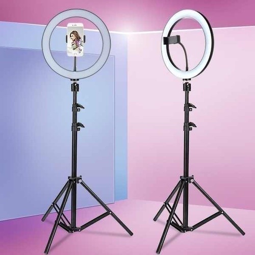 PROMO [ COD ] Ringlight 26Cm Plus Tripod 2 Meter Lampu 26 Cm Make Up Vlog Lampu Ring light + Tripod 1 Meter