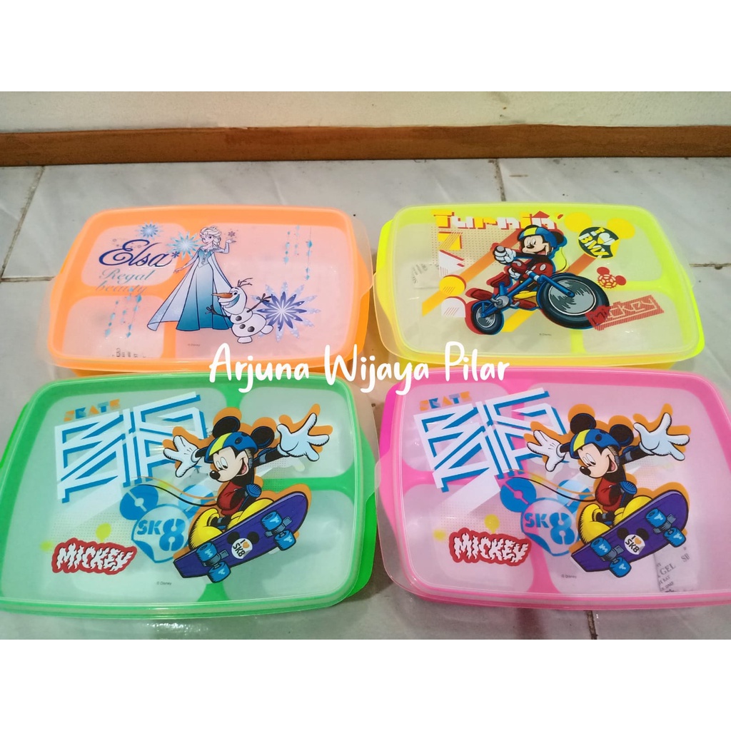 Lunch box Gunma Charakter Sekat 3 Gambar Calista - Tempat Makanan