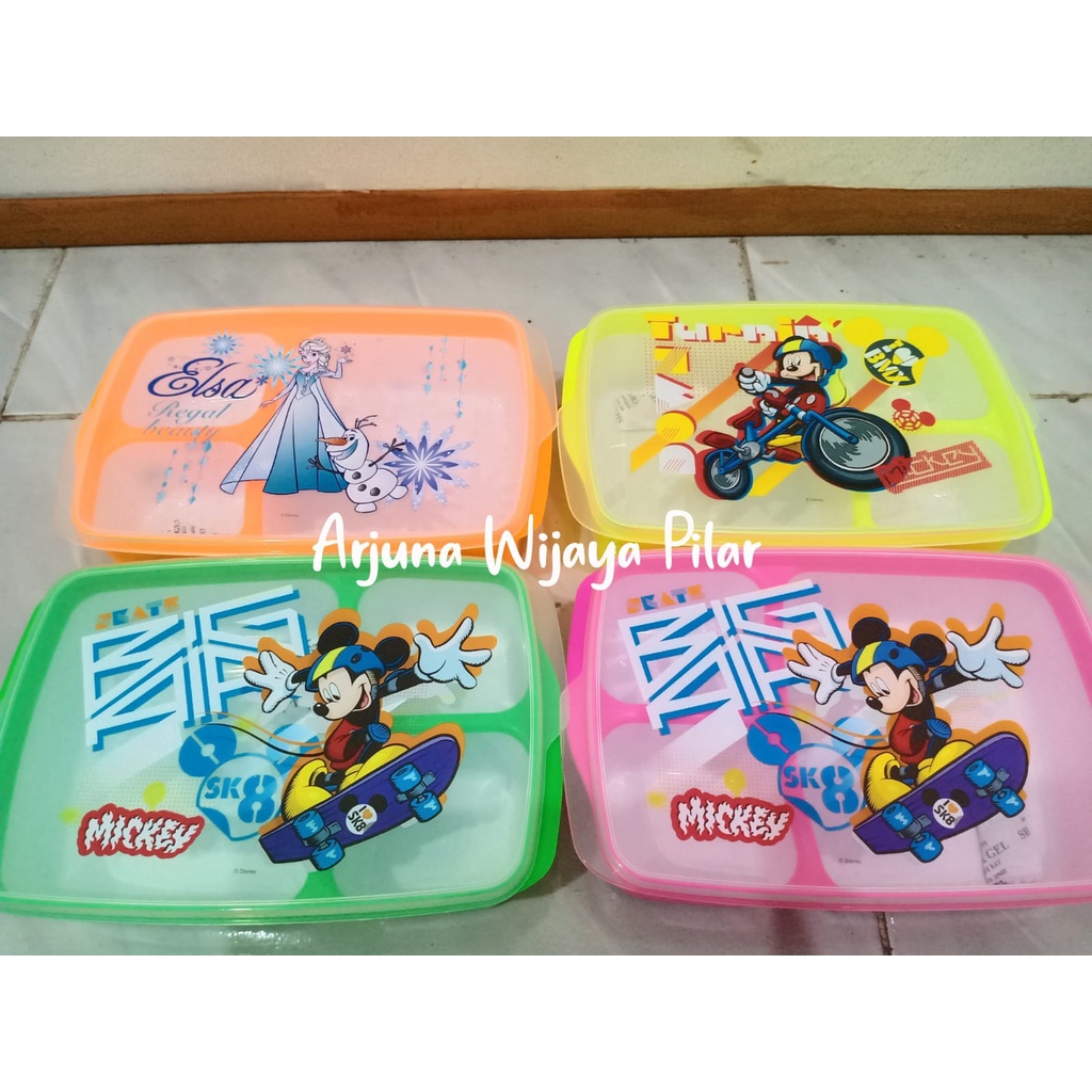 Lunch box Gunma Charakter Sekat 3 Gambar Calista - Tempat Makanan