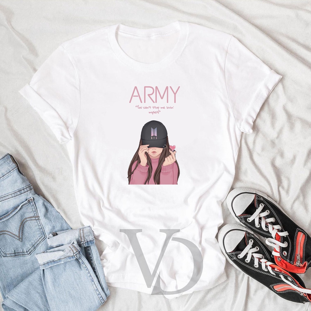 Baju Kaos army / tshirt Oversize / kaos jumbo bts army