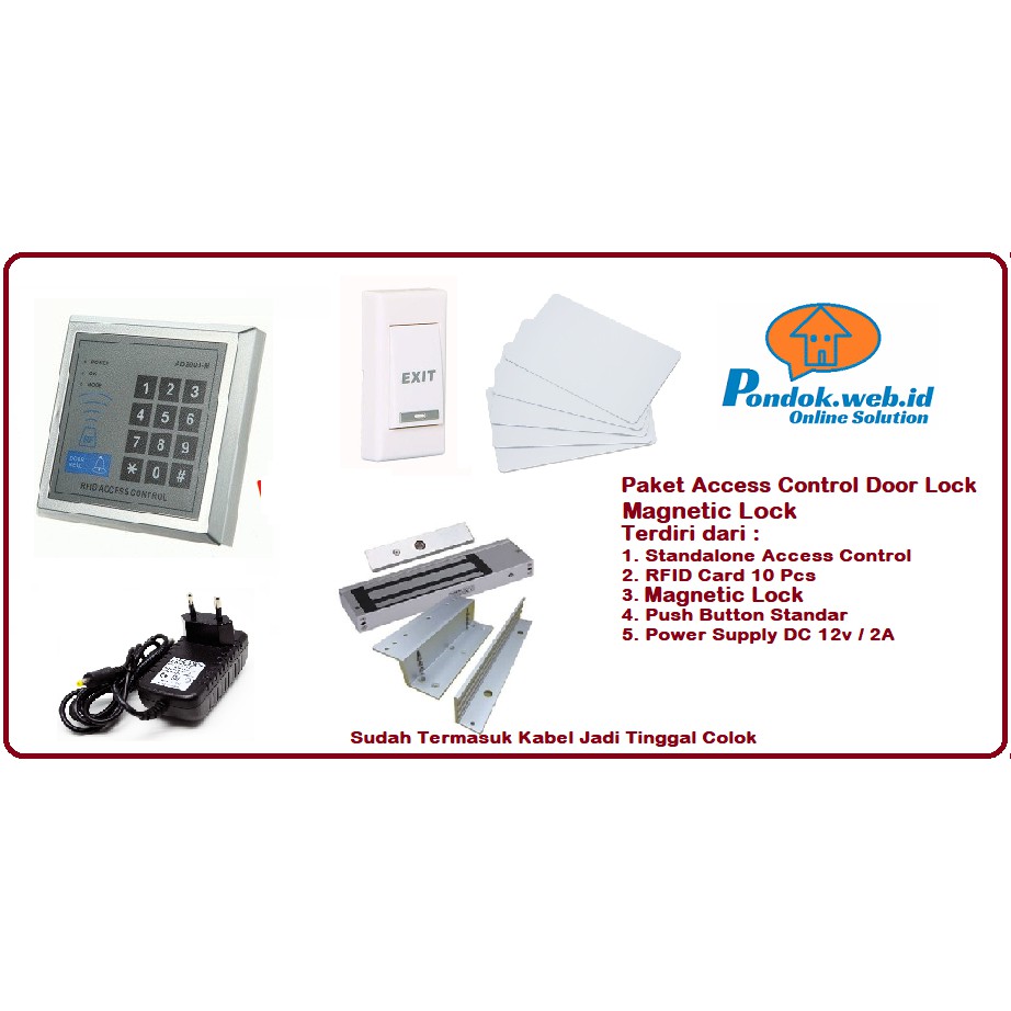 Paket Access Door - Paket RFID Access Control - Door Lock Magnetic Lock 280Kg 600Lbs