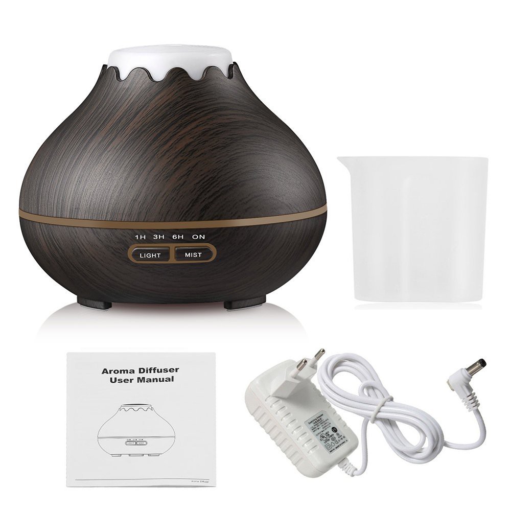 H05 - Essential Oil Aromatherapy Diffuser Ultrasonic Cool Mist Aroma Humidifier 7 Colors 400ML