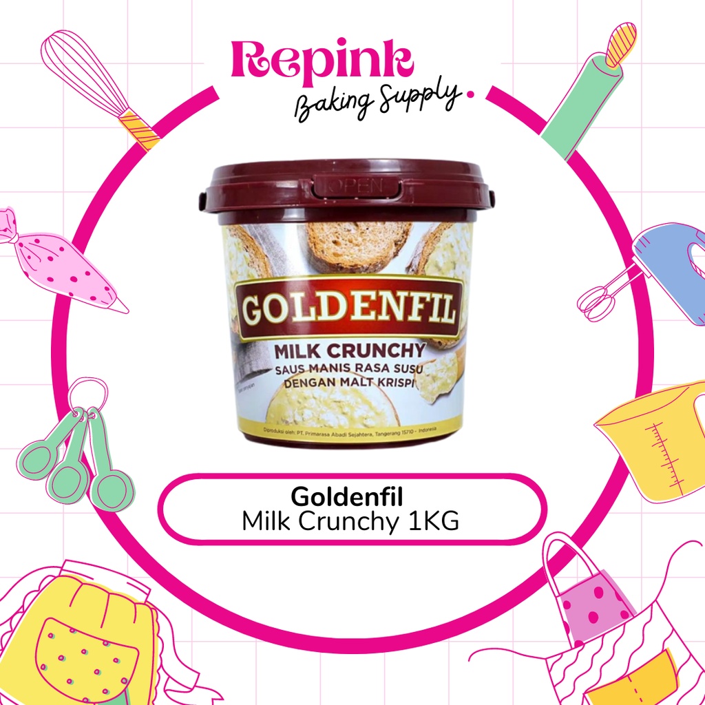 

Goldenfil Milk Crunchy 1kg | Selai Susu 1kg