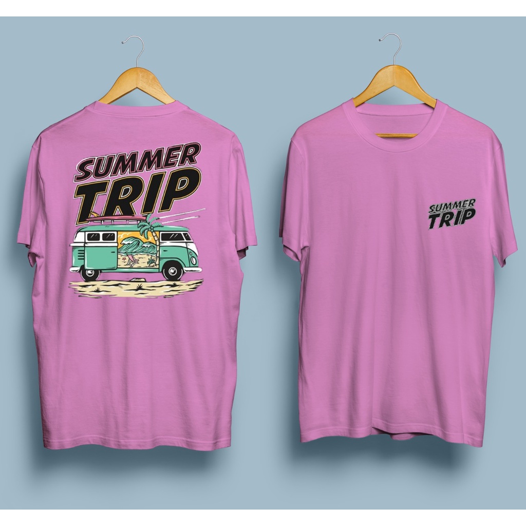 Kaos murah Kaos distro murah baju  distro pria t-shirt murah combed30s SUMMER TRIP