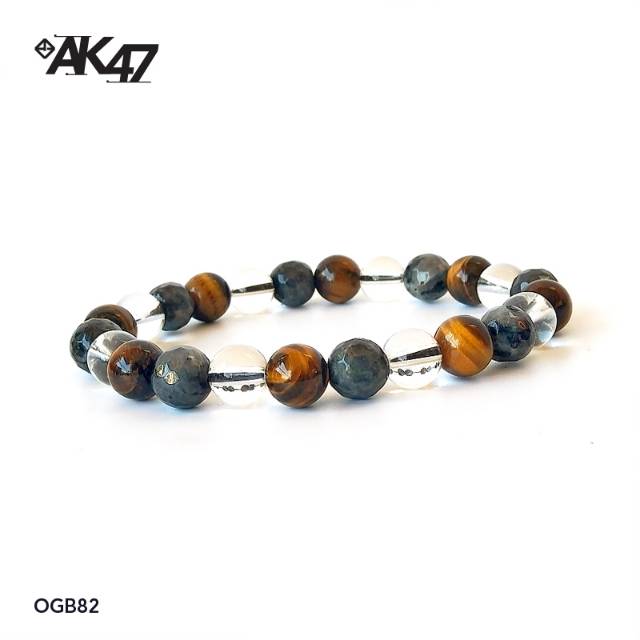Gelang Batu Kombinasi Keren | Gelang Gemstone Pria