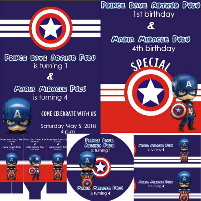 

Paket ulang tahun captain amerika