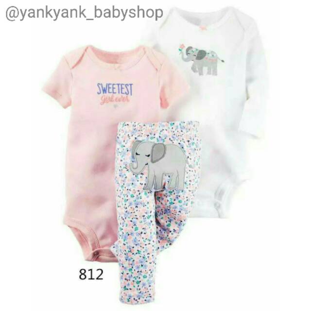 ♥BabyYank♥ SET 3IN1 CARTER SWEETEST GIRL EVER