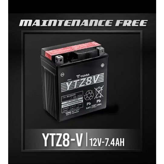 AKI ACCU CBR250  YTZ8V / GTZ8V YUASA AKI KERING
