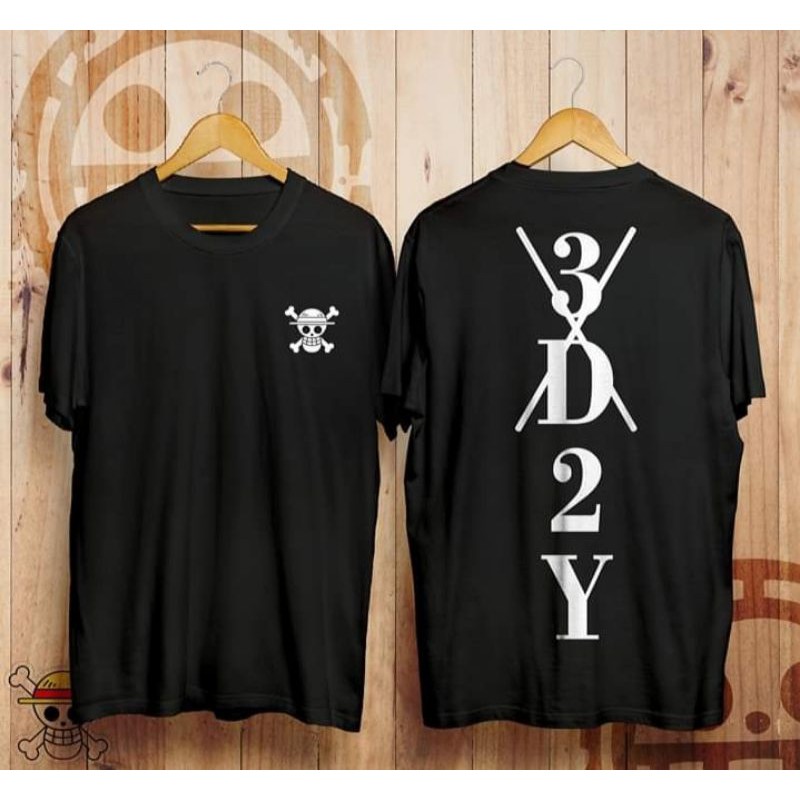 kaos one piece 3d2y