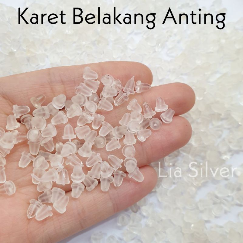Karet Sillicon Belakang Anting (Sepasang)