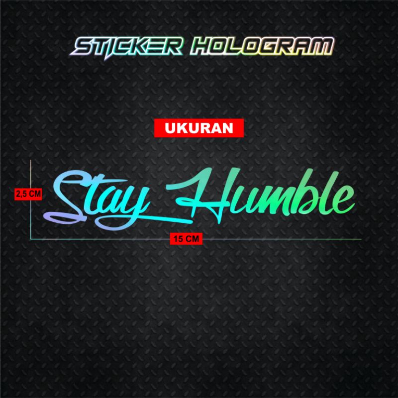 Stiker Cutting Hologram PSKNMTC RX KING JET DARAT SPEEDHUNTERS STUSSY Stiker Helm Stiker Motor-STAY HUMBLE