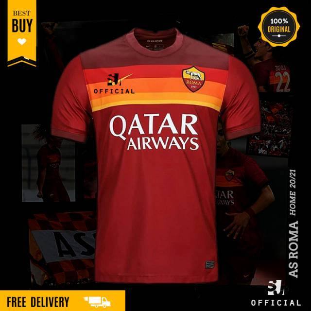 NEW Baju  jersey sepak bola  AS ROMA HOME 2021 2021 Grade  
