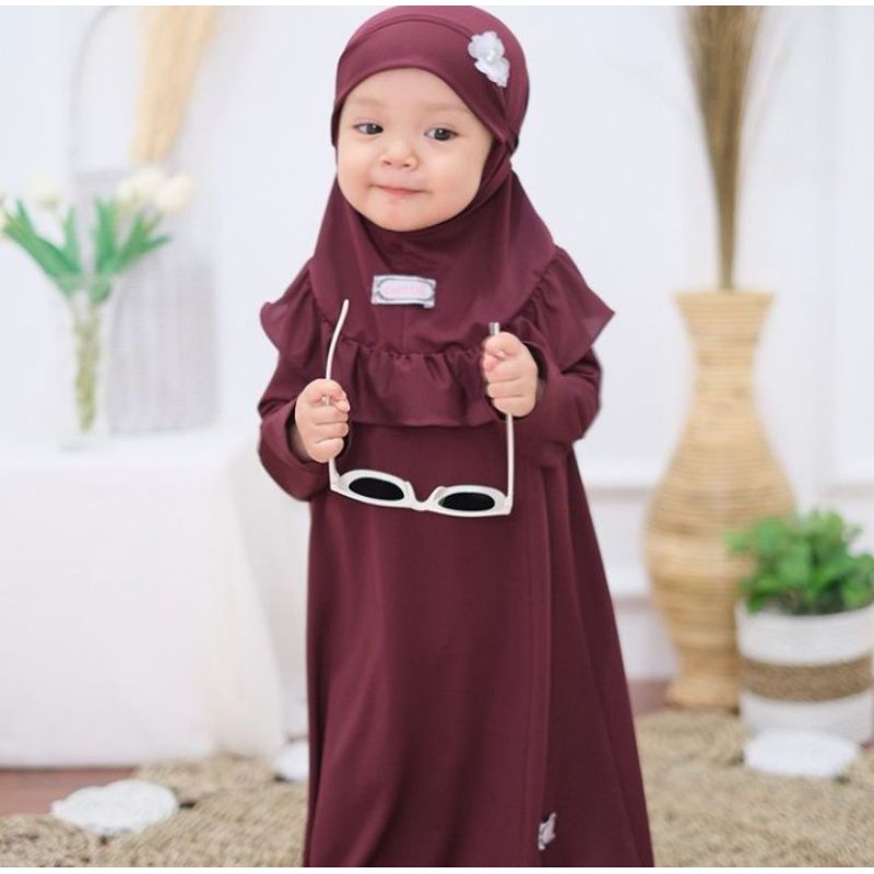 GAMIS anak pakaian bayi newborn gamis kalla pakaian muslim anak(cetta)