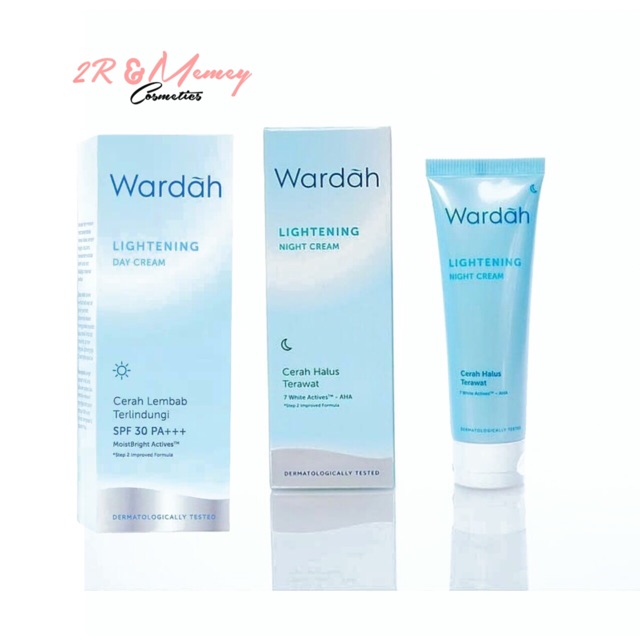 WARDAH Lightening Niacinamide DAY / NIGHT Cream | Gel (Tersedia Ukuran 30gr dan 20ml)