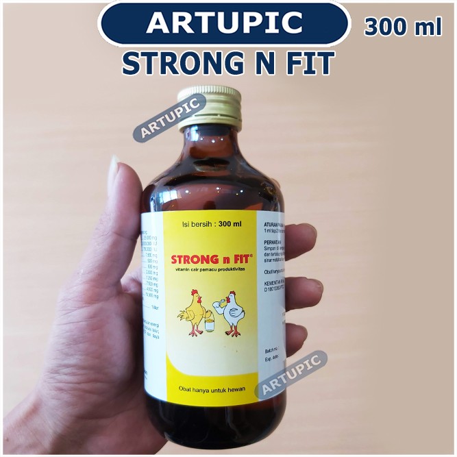 Strong n Fit 300 ml Vitamin Pemacu Produktivitas Produksi Telur Berat Badan FCR Daya Tahan Ayam