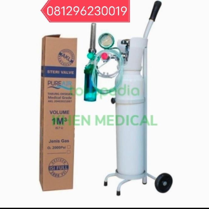 tabung oksigen 1m3 lengkap