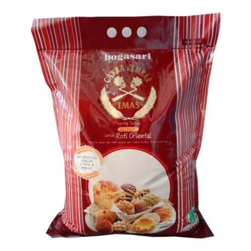 

Tepung cakra kembar emas 5kg