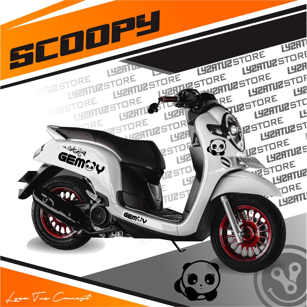 STRIPING SCOOPY/STIKER CUTTING GEMOY LUCU, GEMES PUOL