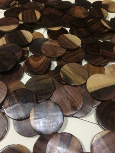 tatakan gelas tatakan kayu alas gelas tatakan kayu coaster kayu sonokeling