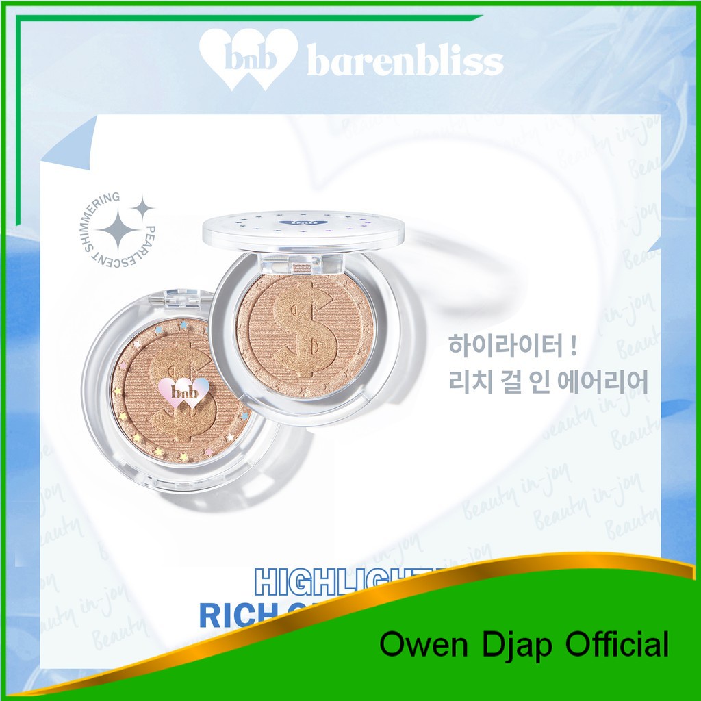 BNB barenbliss Highlight Rich Girl in Area Kosmetik Korea Face Highlighter Powder Make Up Pigmented