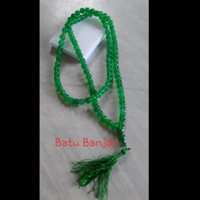Tasbih batu giok 12mm isi 99 butir