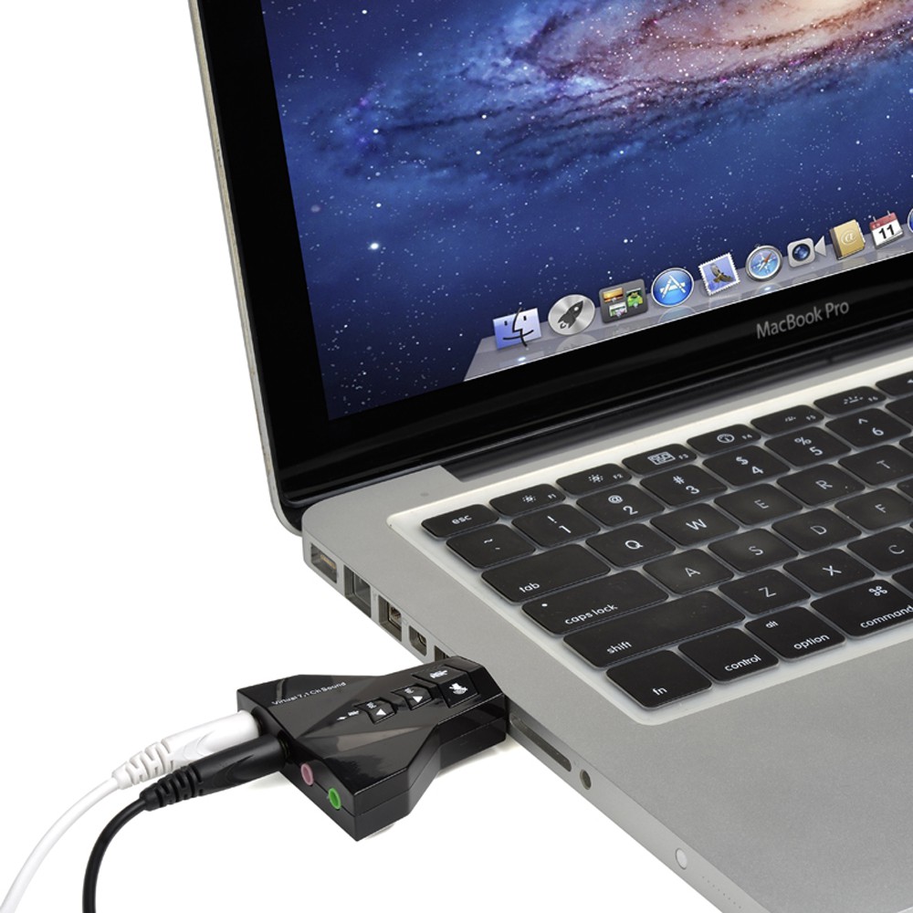 Trend-Universal USB Sound Adapter 7.1 Double Plus Volume - Hitam
