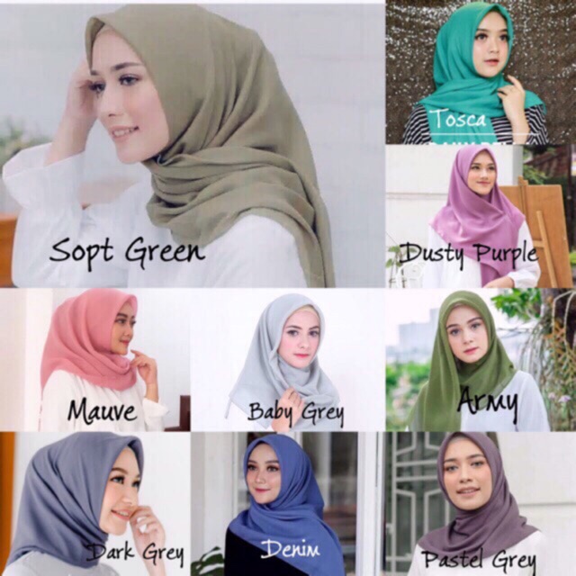 PROMO HIJAB BELLA SQUARE KERUDUNG POLYCOTTON DAILY HIJAB 