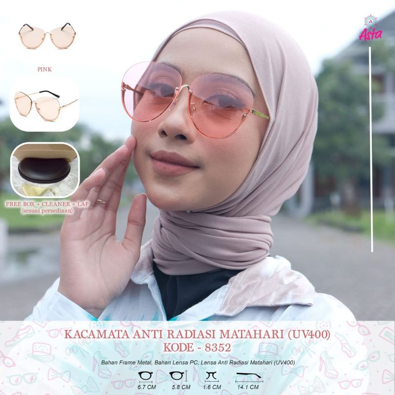 KACAMATA ANTI RADIASI MATAHARI (UV 400) KODE 8352 ASTA