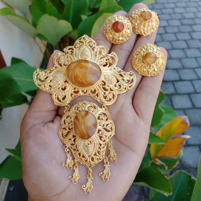 Set Bros Kebaya Alpaka Bali Tumpang
