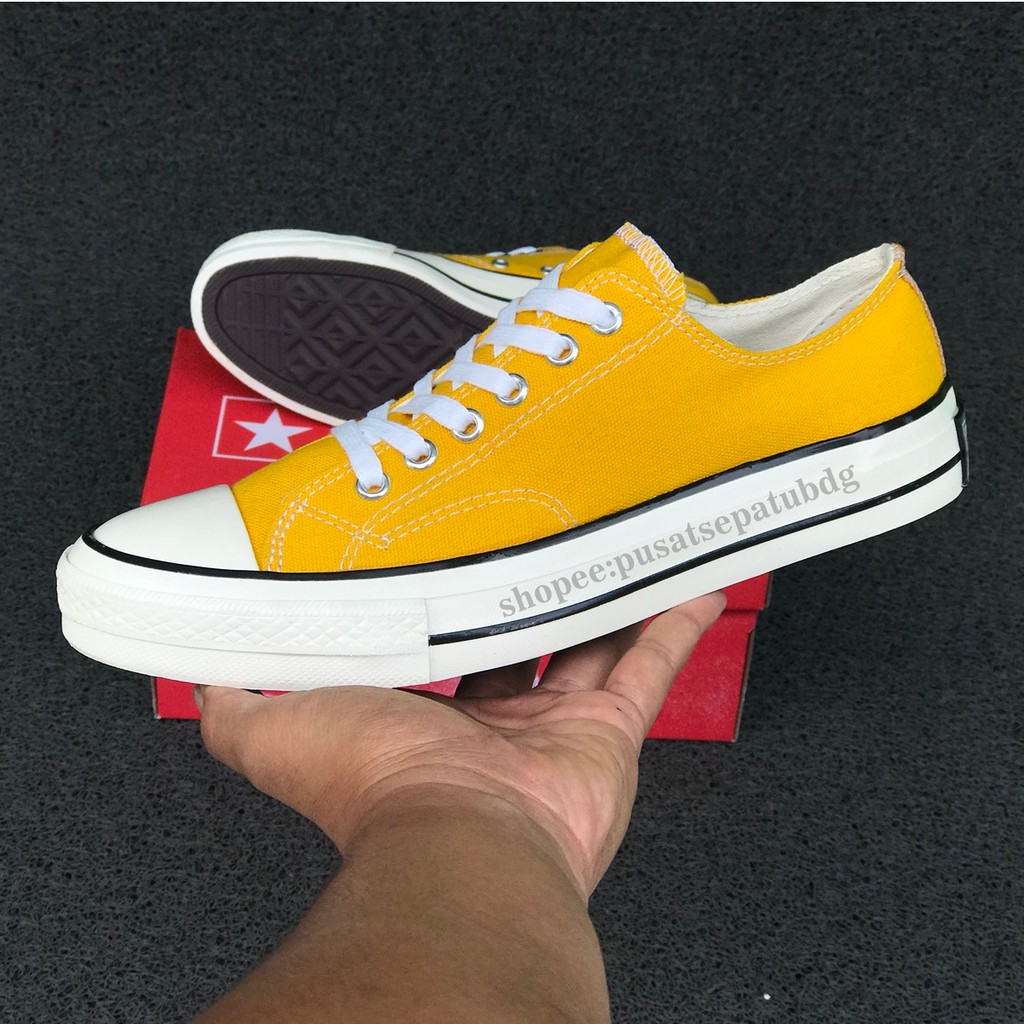 Sepatu Converse 70s Low All Star Pendek Kuning Sunflower