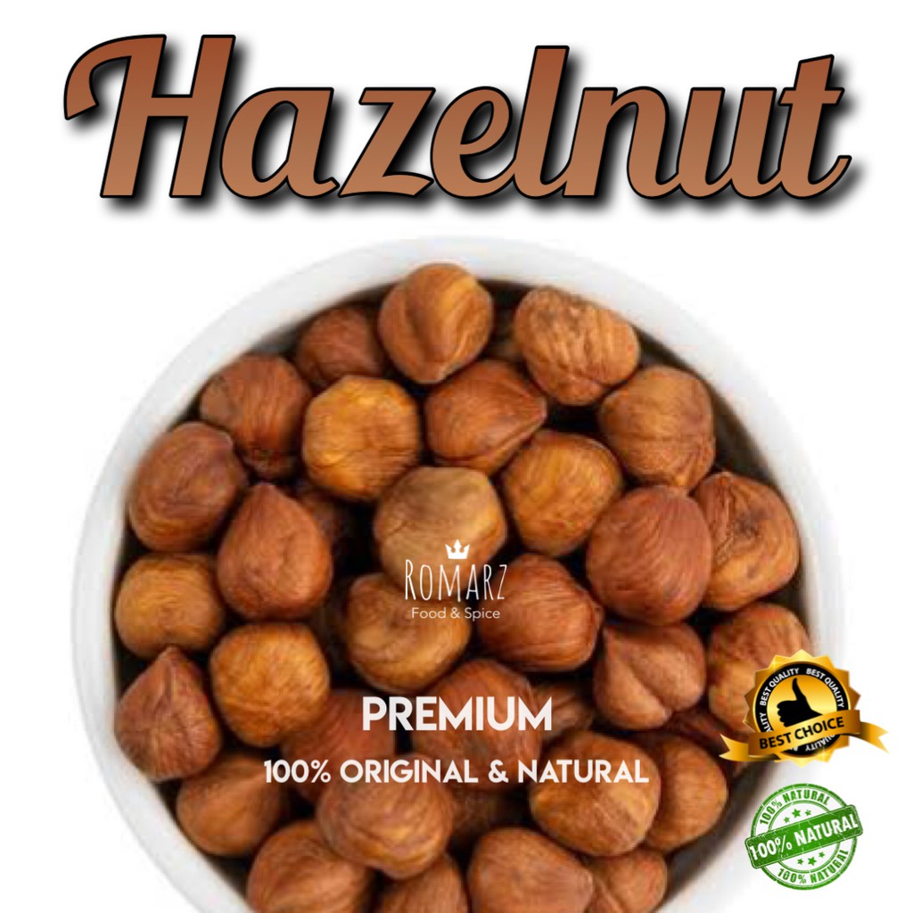 

HAZELNUT RAW PREMIUM 500gr | KACANG HAZELNUT MENTAH 500gr