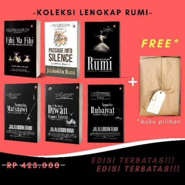 Buku Paket Rumi Jalaluddin Rumi harga 359.000 Shopee