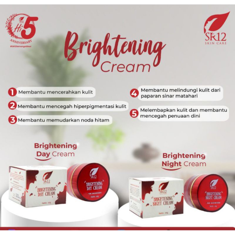 CREAM PENCERAH BRIGHTENING Cream SR12 / KRIM SPF SR 12 BPOM