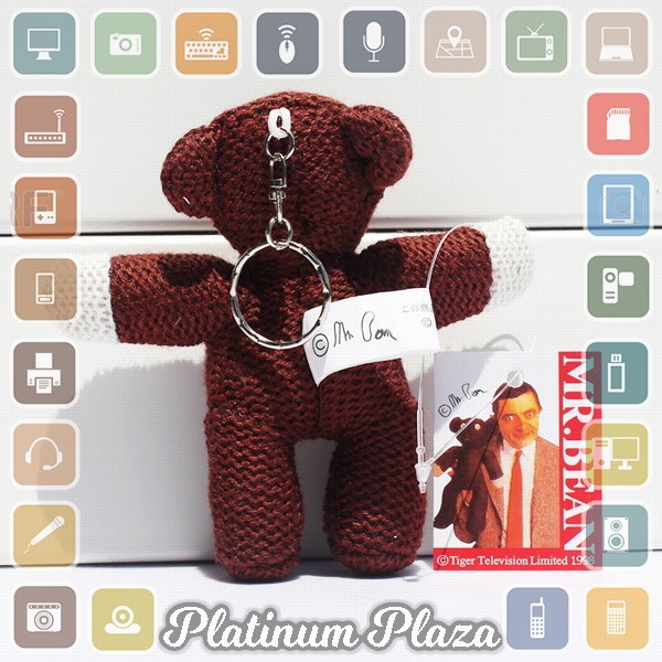 Mr. Bean Teddy Bear Plushy Key Chain / Boneka Gantungan Kunci - Brown`60HUDZ-