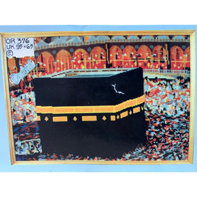 KRISTIK KRUISTEK CROSS STITCH QABBAH  kaaba naik haji mesjid ka'bah 376 247 411 398